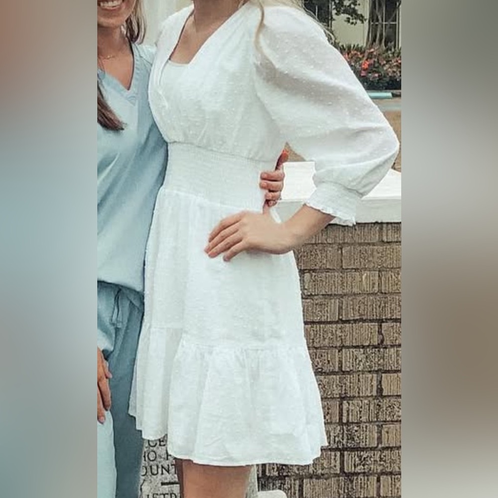 Elegant White Mini Dress